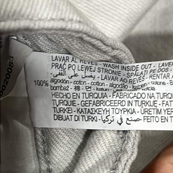 Zara Wrap Shorts Skort M Light Denim Side Zip Button Skirt Look Casual Trendy - Picture 10 of 10